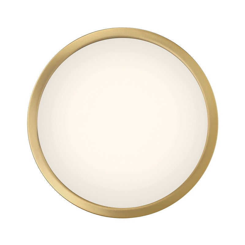 Millennium Lighting Soltra Light Flush Mount, Vintage Brass
