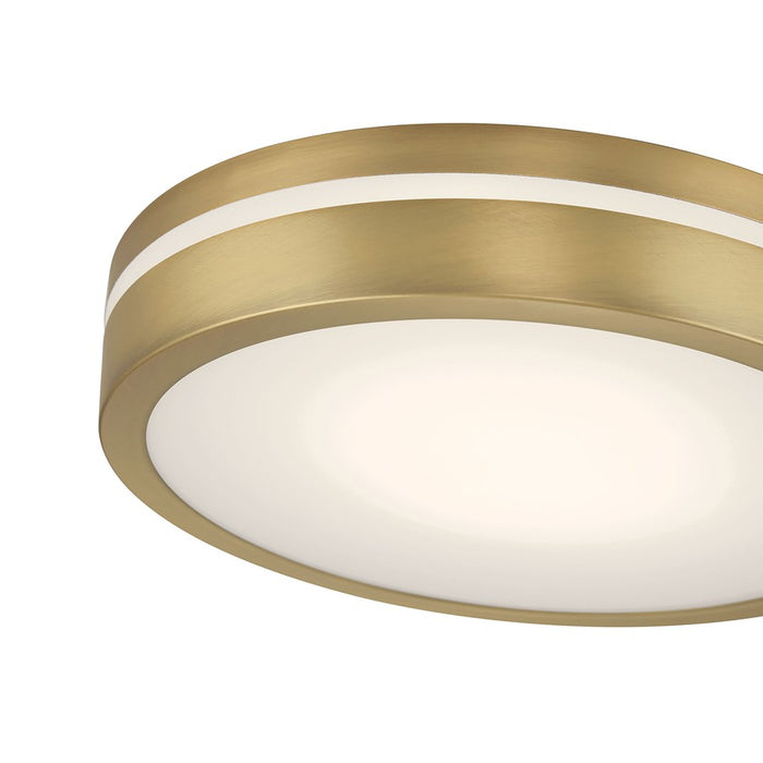 Millennium Lighting Soltra Light Flush Mount, Vintage Brass