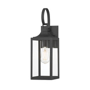 Millennium Lighting Halston 1Lt 17" Outdoor Wall Sconce, Black - 402001-PBK