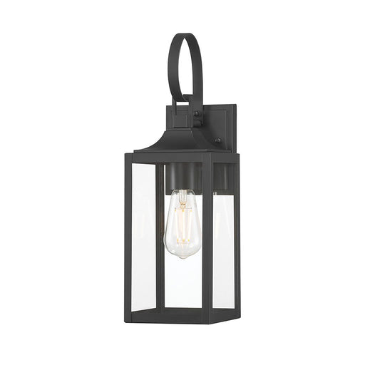 Millennium Lighting Halston 1Lt 17" Outdoor Wall Sconce, Black - 402001-PBK