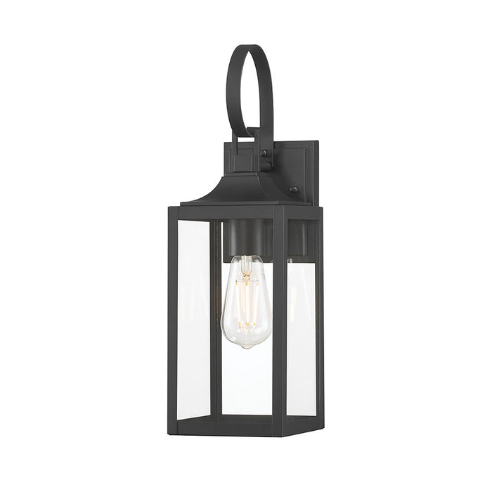 Millennium Lighting Halston 1Lt 17" Outdoor Wall Sconce, Black - 402001-PBK