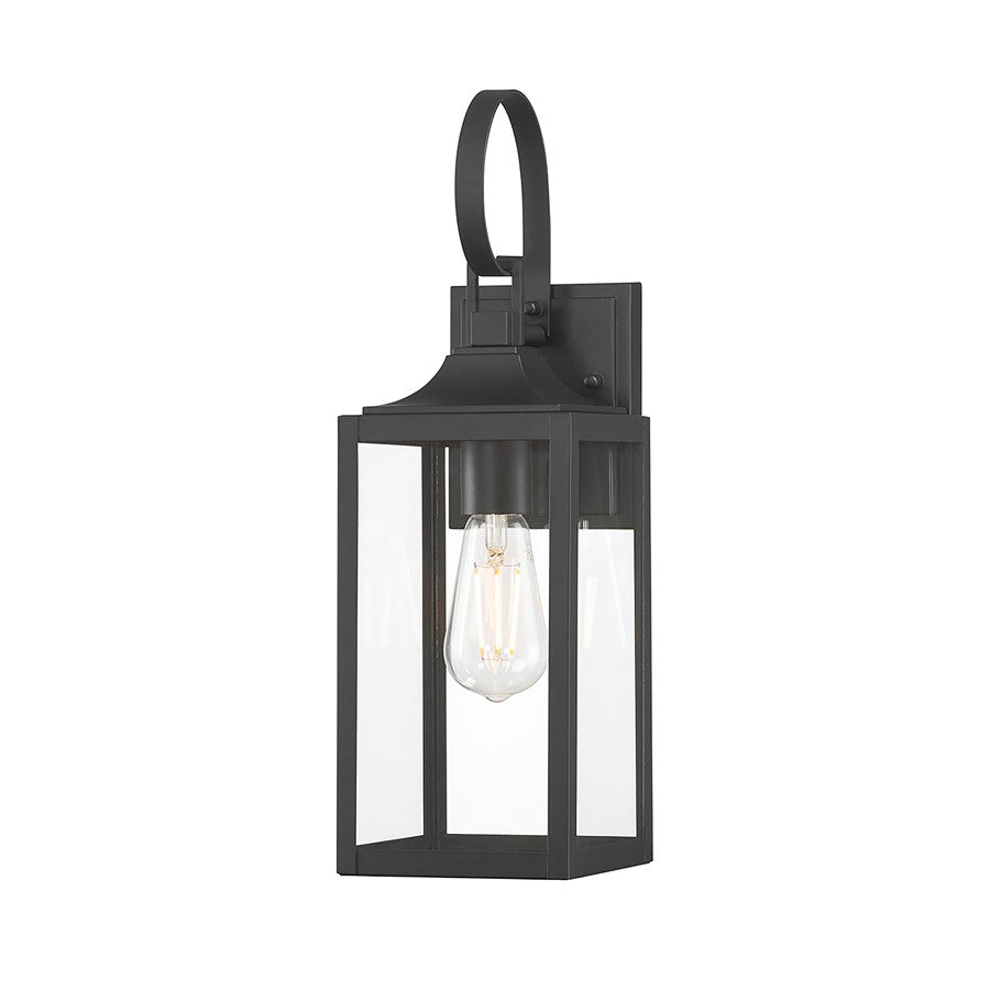 Millennium Lighting Halston 1Lt 17" Outdoor Wall Sconce, Black - 402001-PBK