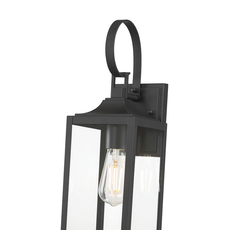 Millennium Lighting Halston 1Lt 17" Outdoor Wall Sconce, Black