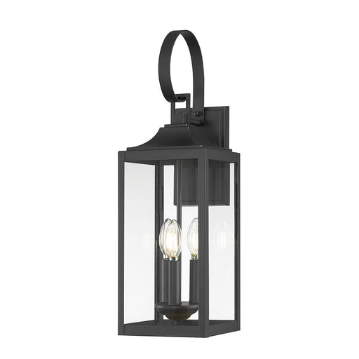 Millennium Lighting Halston 3Lt 23" Outdoor Wall Sconce, Black - 402003-PBK