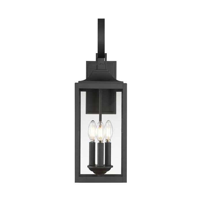 Millennium Lighting Halston 3Lt 23" Outdoor Wall Sconce, Black