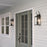 Millennium Lighting Halston 3Lt 23" Outdoor Wall Sconce, Black