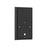 Millennium Lighting Halston 3Lt 23" Outdoor Wall Sconce, Black