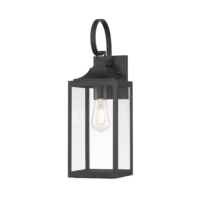 Millennium Lighting Halston 1Lt 19" Outdoor Wall Sconce, Black - 402101-PBK