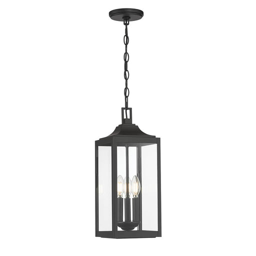Millennium Lighting Halston 3Lt Outdoor Pendant, Coated Black - 402103-PBK