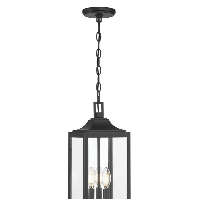 Millennium Lighting Halston 3Lt Outdoor Pendant, Coated Black