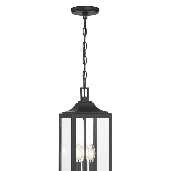 Millennium Lighting Halston 3Lt Outdoor Pendant, Coated Black