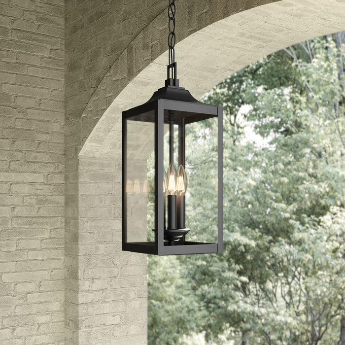 Millennium Lighting Halston 3Lt Outdoor Pendant, Coated Black