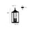 Millennium Lighting Halston 3Lt Outdoor Pendant, Coated Black