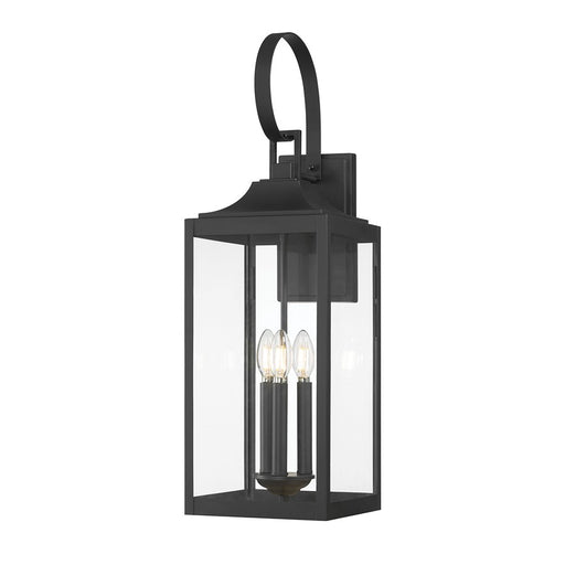 Millennium Lighting Halston 3Lt 28" Outdoor Wall Sconce, Black - 402203-PBK