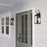 Millennium Lighting Halston 3Lt 28" Outdoor Wall Sconce, Black