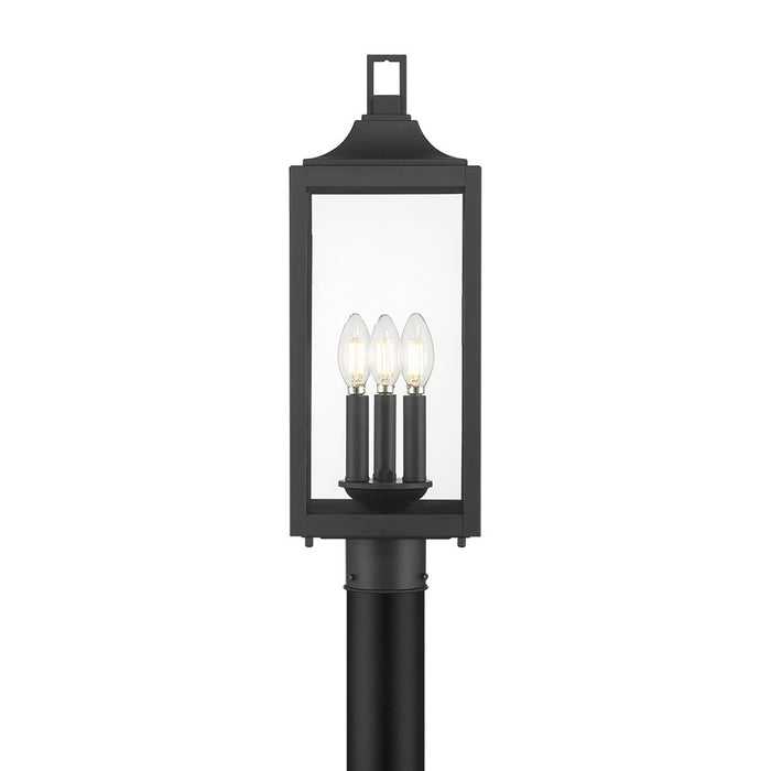 Millennium Lighting Halston 3Lt Outdoor Post Light, Coated Black