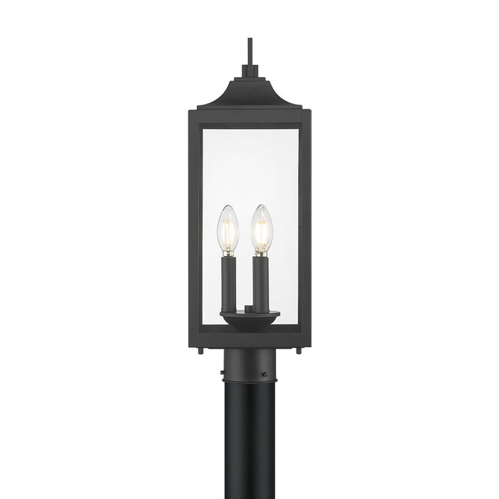 Millennium Lighting Halston 3Lt Outdoor Post Light, Coated Black