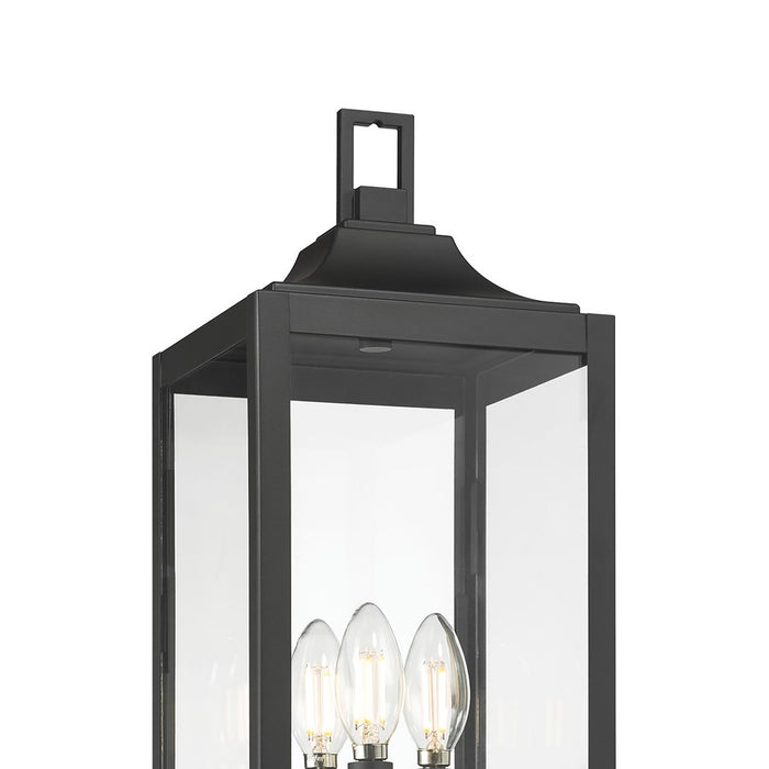 Millennium Lighting Halston 3Lt Outdoor Post Light, Coated Black