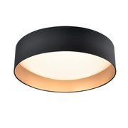 Millennium Rosata 20" Wide Flushmount, Black/Burnished Gold Interior - 4031-BG