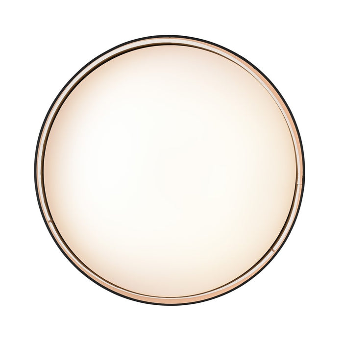 Millennium Rosata 20" Wide Flushmount, Black/Burnished Gold Interior