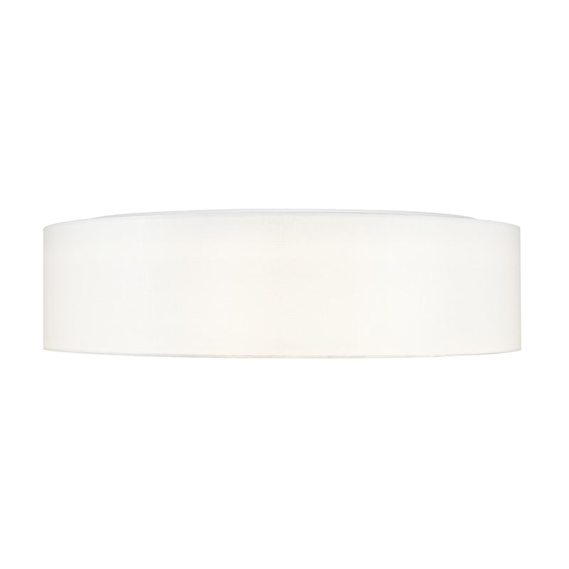 Millennium Rosata 20" Wide Flushmount, White/Burnished Gold Interior