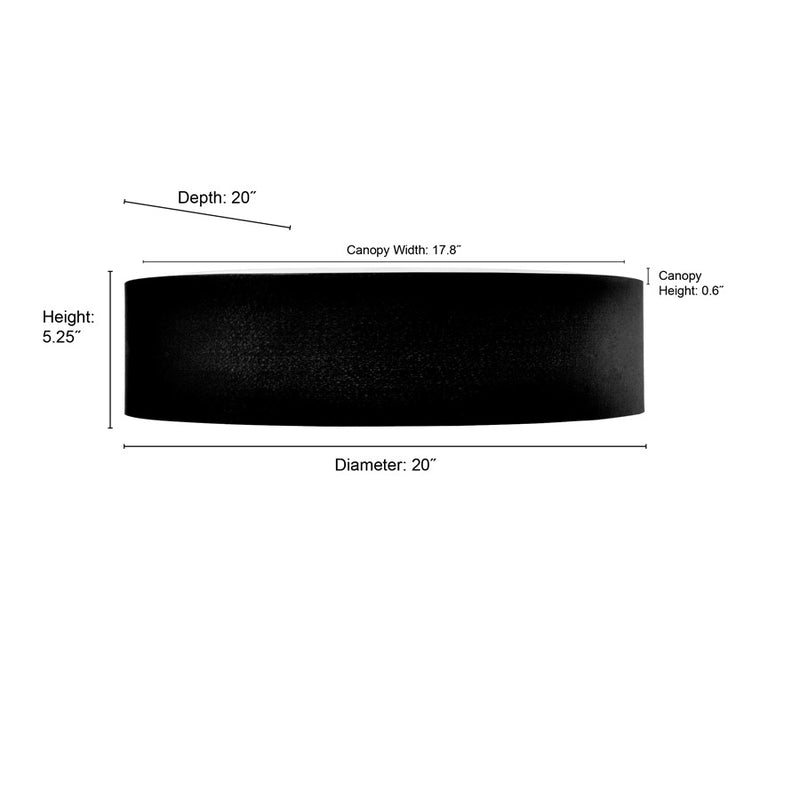 Millennium Rosata 20" Wide Flushmount, White/Burnished Gold Interior