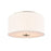 Millennium Lighting Guyten 2Lt 13" Flushmount, Modern Gold/White - 41002-MG