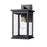 Millennium Lighting Bowton II 1Lt 12" Outdoor Sconce, Black/Clear
