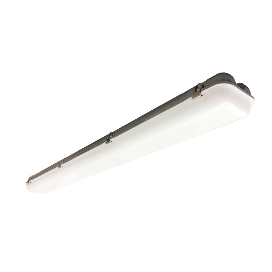 RP Lighting 4ft LED Vaportite 50W 120/277V MS-EM, White - 4117-1-WH-50-4K-MS-EM