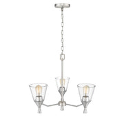 Millennium Lighting Artini 3Lt Chandelier, Brushed Nickel - 412003-BN