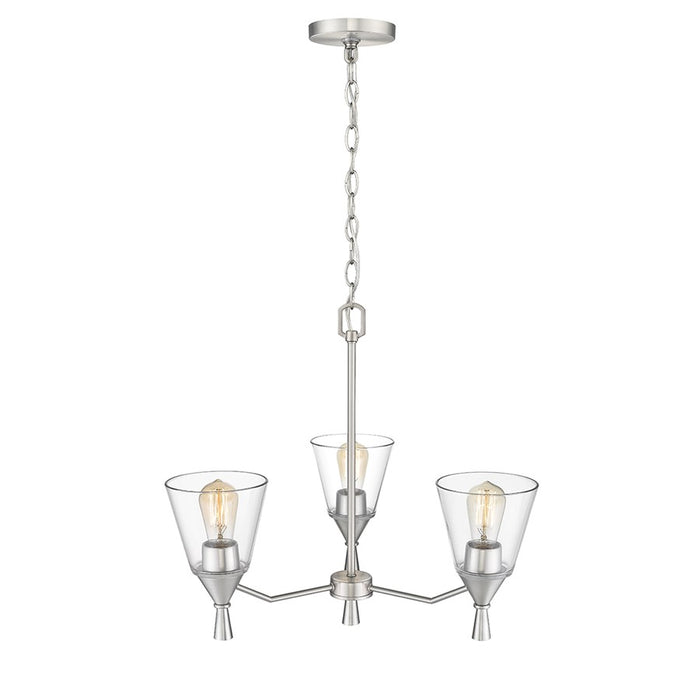 Millennium Lighting Artini 3Lt Chandelier, Brushed Nickel - 412003-BN