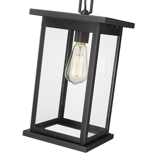 Millennium Lighting Bowton 1Lt Outdoor Pendant, Powder Coated Black