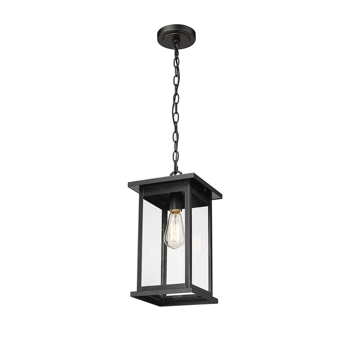 Millennium Lighting Bowton 1Lt Outdoor Pendant, Powder Coated Black
