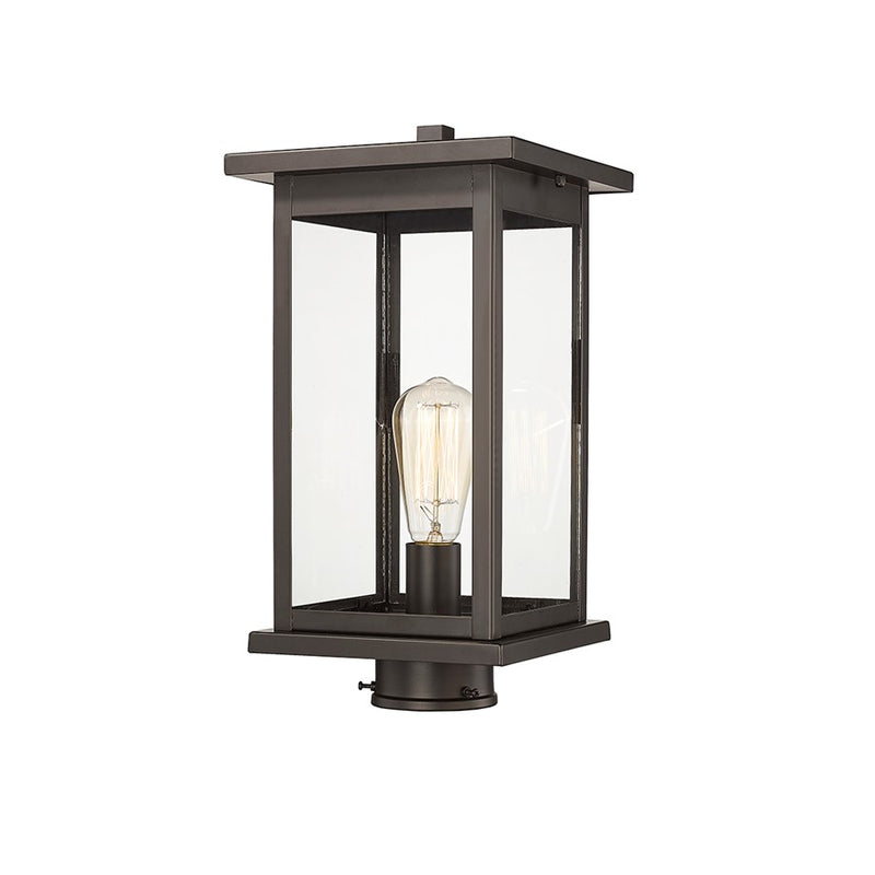 Millennium Lighting Bowton 1Lt Outdoor Post Lantern, Bronze