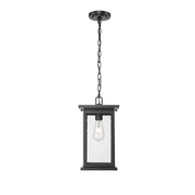 Millennium Lighting Bowton 1Lt Outdoor Hanging Lantern, Black/Clear - 4125-PBK