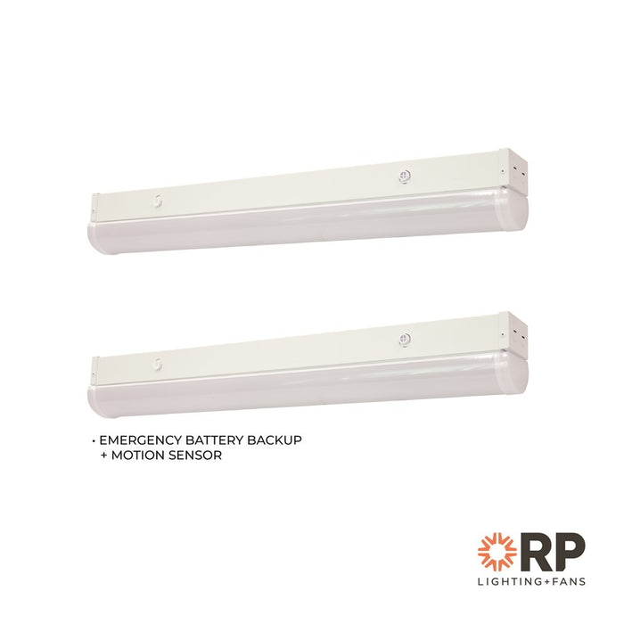 RP Lighting Linear 2' Strip LED Light, White/MS/EM