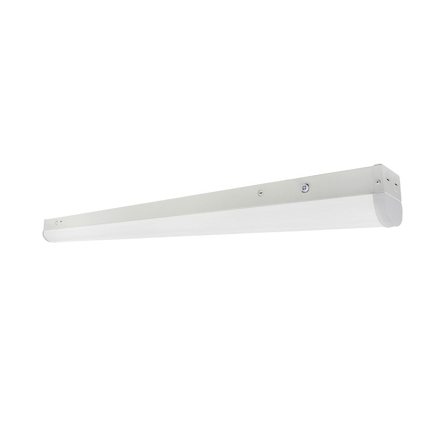 RP Lighting Linear 4' Strip LED Light, White/EM - 4126WH-3W3CCT-EM