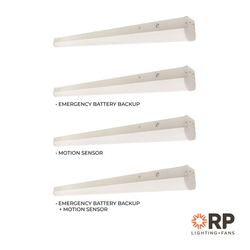 RP Lighting Linear 4' Strip LED Light, White/MS/EM