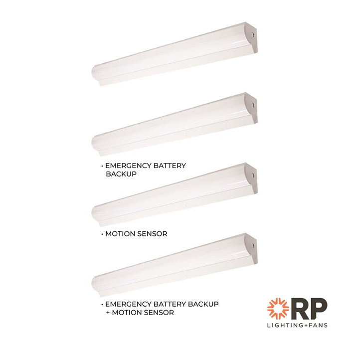 RP Lighting Linear 4' Stairwell LED Light, WhiteMS/EM