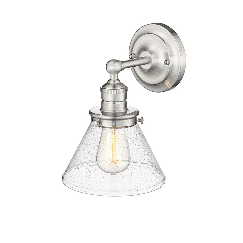 Millennium Lighting Eyden 1 Light Wall Sconce, Brushed Nickel