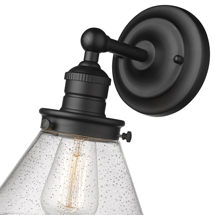 Millennium Lighting Eyden 1 Light Wall Sconce, Matte Black