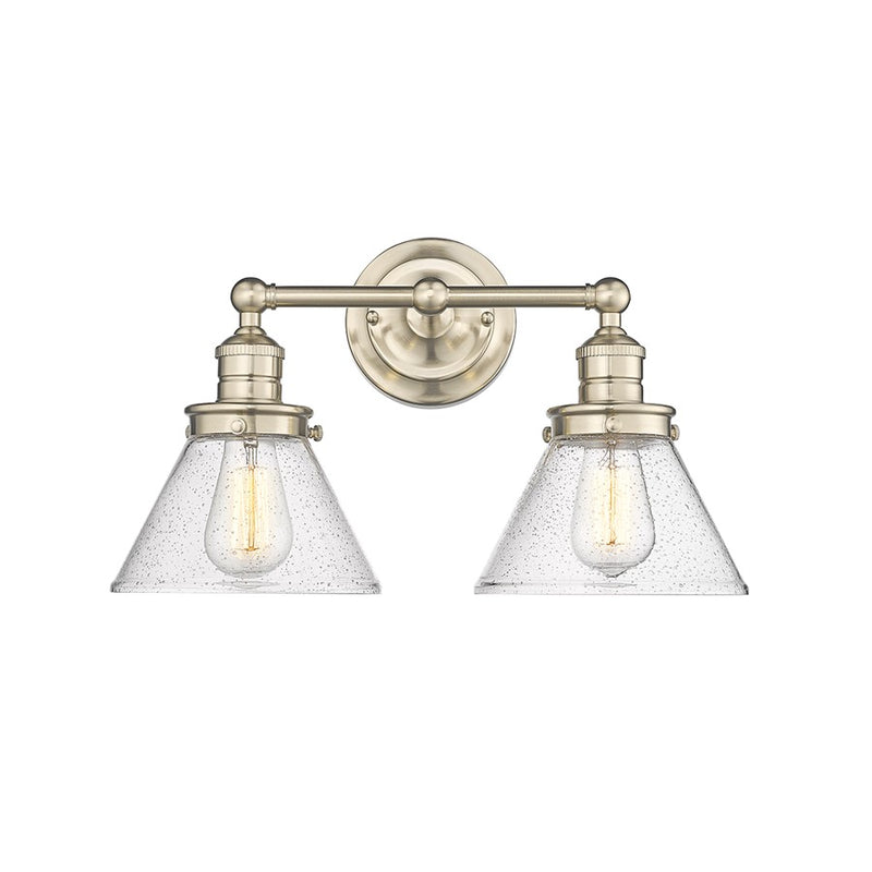Millennium Lighting Eyden 2 Light Bathroom Vanity Light, Modern Gold