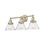Millennium Lighting Eyden 3 Light Bathroom Vanity Light, Modern Gold - 4143-MG