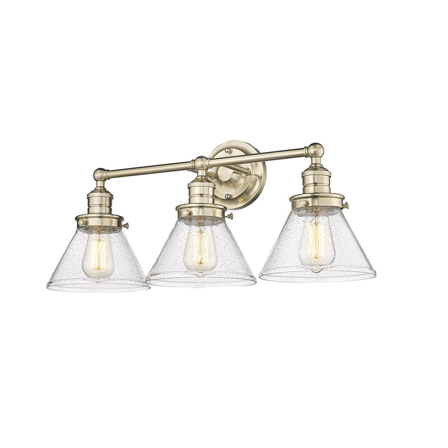 Millennium Lighting Eyden 3 Light Bathroom Vanity Light, Modern Gold - 4143-MG