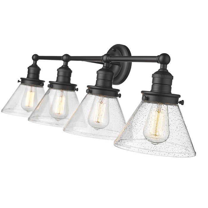 Millennium Lighting Eyden 4Lt Vanity, Black