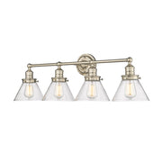 Millennium Lighting Eyden 4 Light Bathroom Vanity Light, Modern Gold - 4144-MG