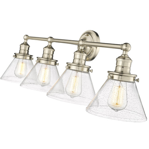 Millennium Lighting Eyden 4 Light Bathroom Vanity Light, Modern Gold