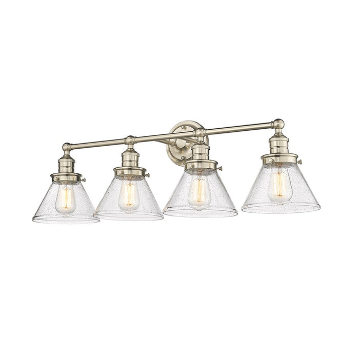 Millennium Lighting Eyden 4 Light Bathroom Vanity Light, Modern Gold