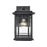 Millennium Armington 1 Light Outdoor Hanging Lantern, Black/Clear