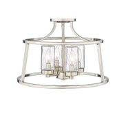 Millennium Lighting Errol 4Lt Semi-Flush Mount, Brushed Nickel - 4184-BN